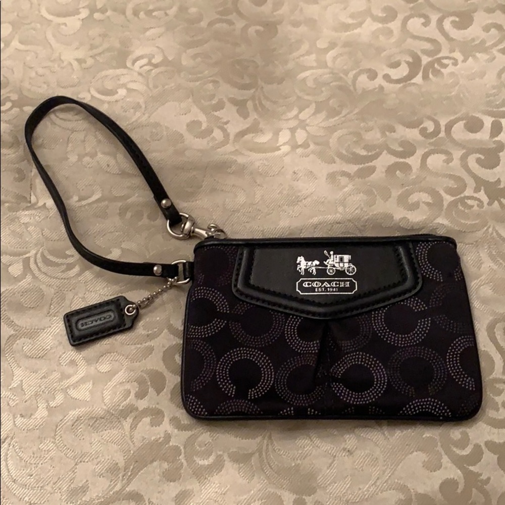 Small coach wristlet